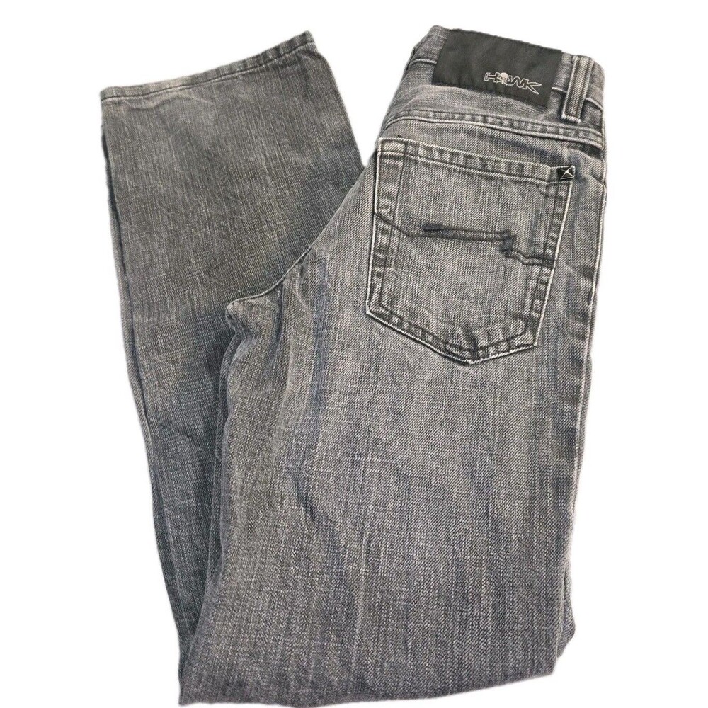 Vintage TONY HAWK Jeans Boys Size 12R 12 Straight Leg Black